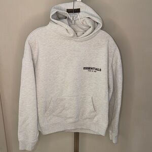 EUC Fear of God Essentials Men's Gray Hoodie Small